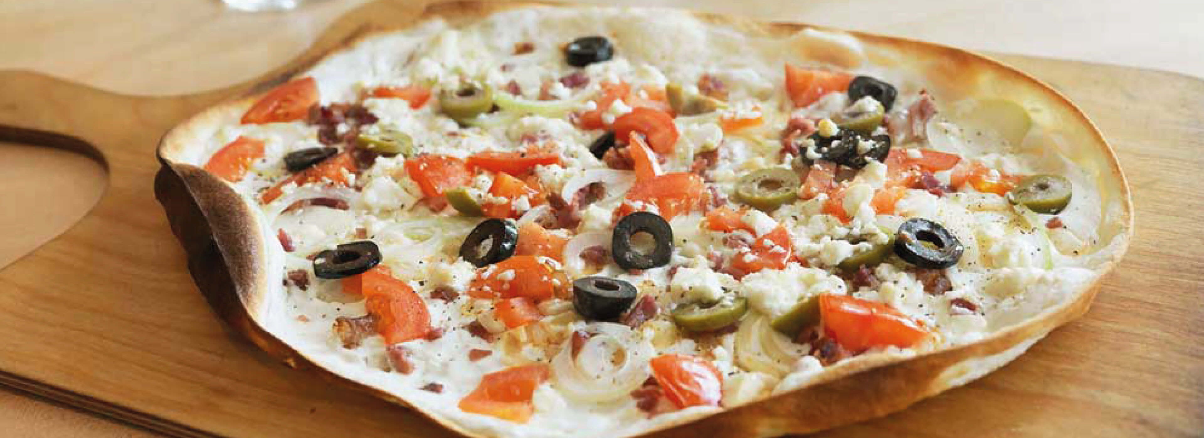 Steinbergers Marktblick - Flammkuchen Steinbergers Marktblick - Flammkuchen
